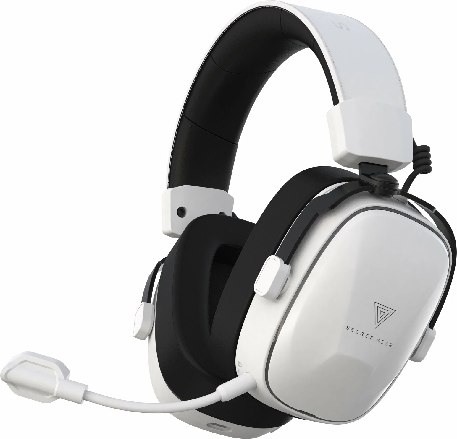 Kufje gaming Secret Gear SX2 7.1 wireless RGB, të bardha
