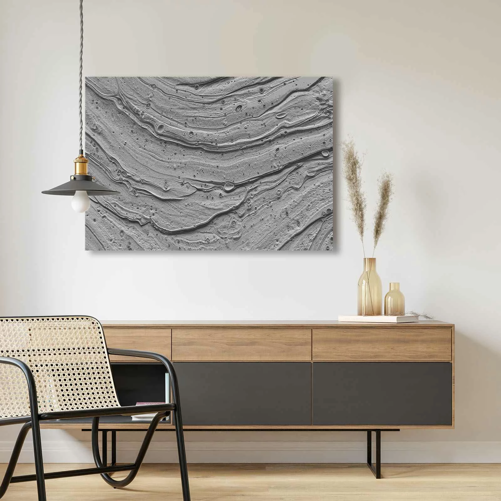 Pikturë dekorative në kanavacë Wallity, shumëngjyrëshe, 70x100cm, 70100Wabisabi-025