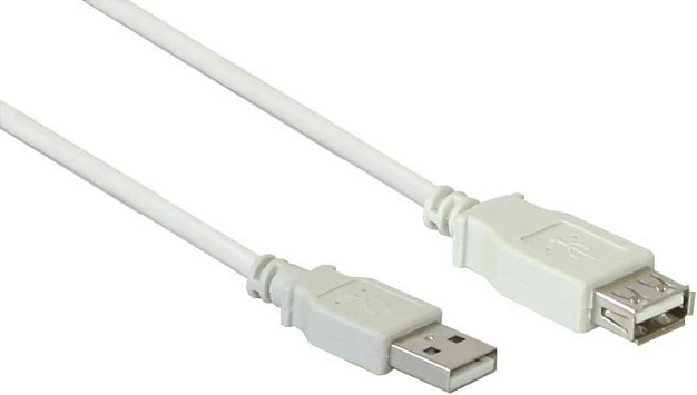 Kabllo zgjatëse USB 2.0 GoodConnections 2511-OF3, USB-A mashkull në USB-A femër, 3 m, e bardhë