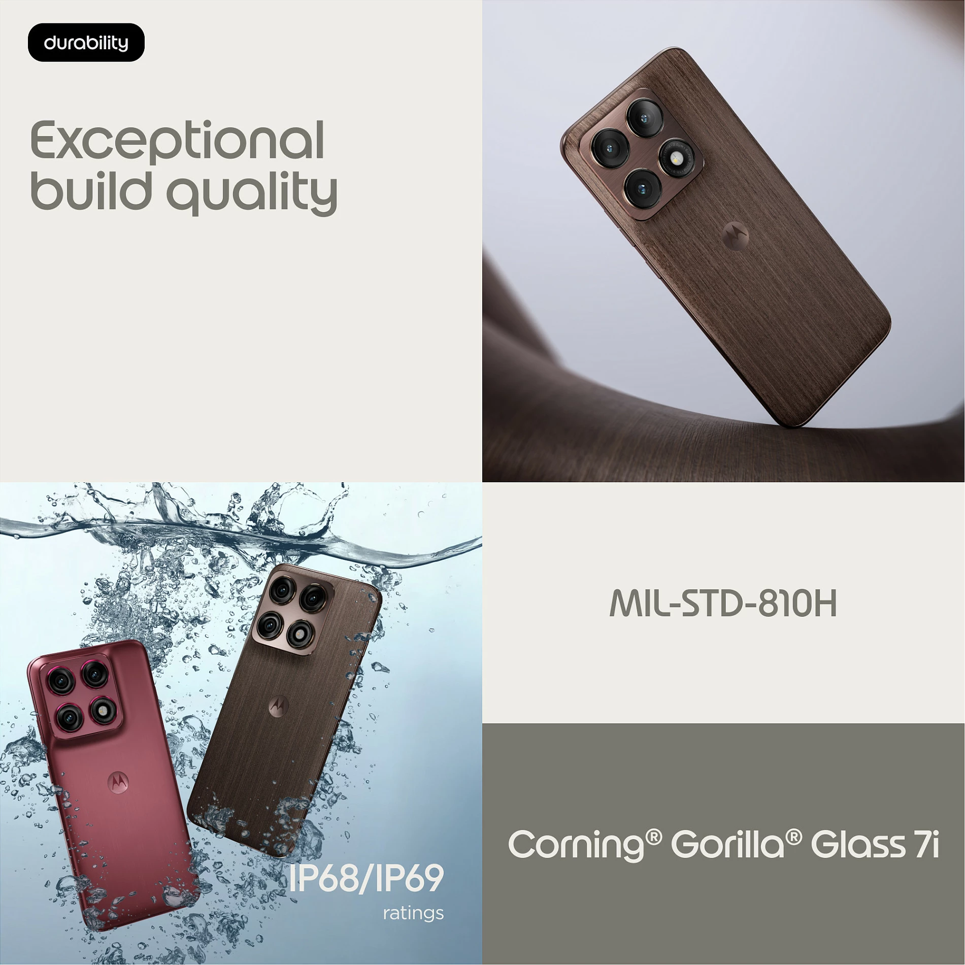 Celular Motorola Edge 70 Pro, 8GB RAM, 256GB, Chicory Coffee