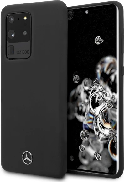 Mbështjellës Mercedes MEHCS69SILSB për Samsung Galaxy S20 Ultra, Silicone Line, i zi