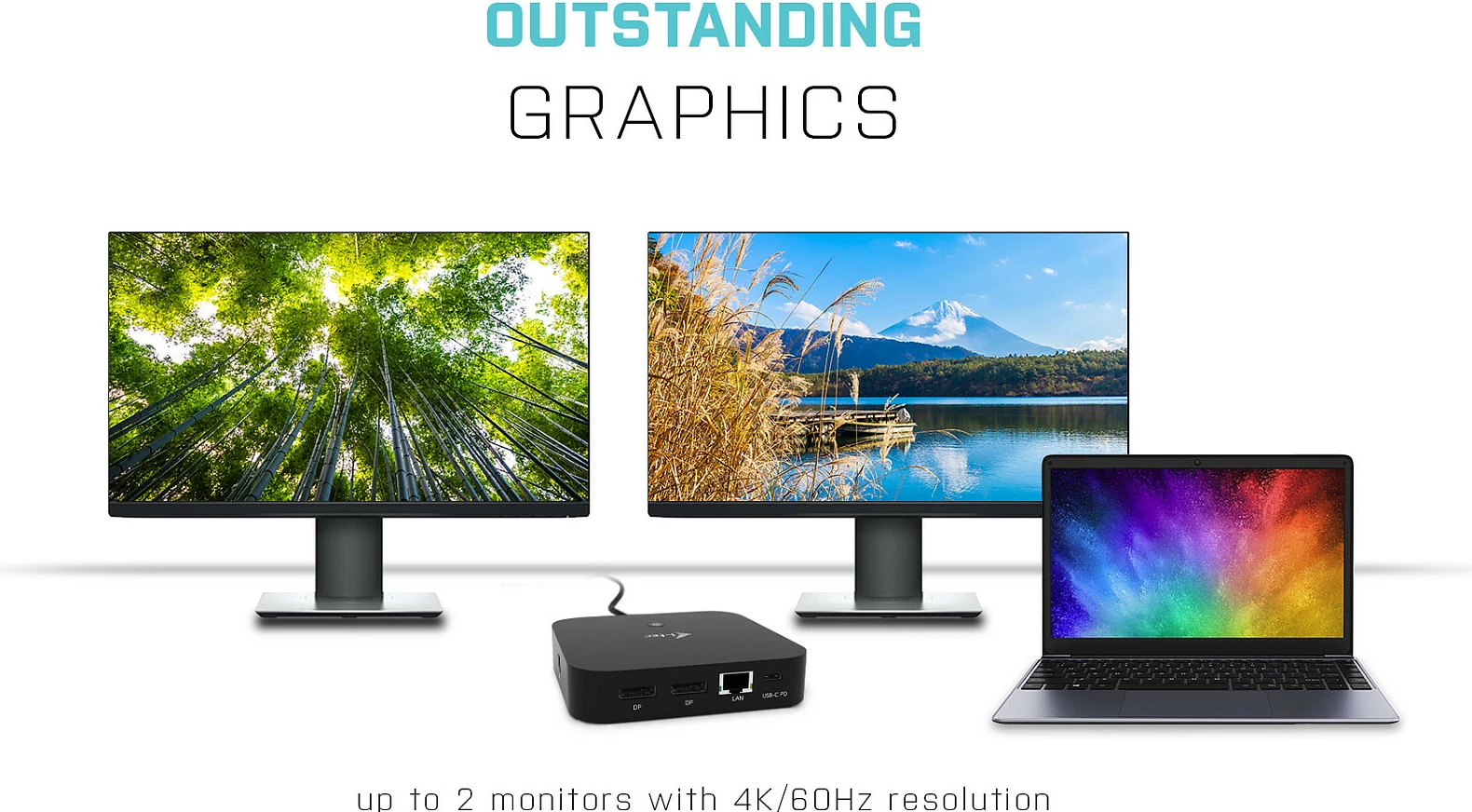 Docking station i-tec C31DUALDPDOCKPD, USB-C, Dual DisplayPort, Power Delivery 100W, e zezë