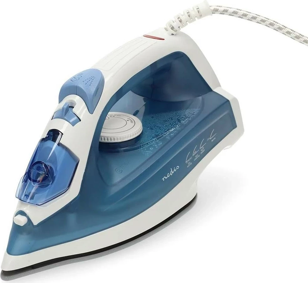 Hekur me avull Nedis IRON500, 2000W, pllaka qeramike, blu