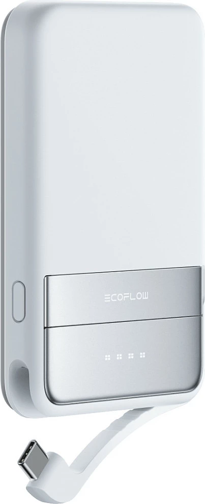 Powerbank EcoFlow Rapid 5000, 5000mAh, USB-C, wireless 15W, me ekran, blu