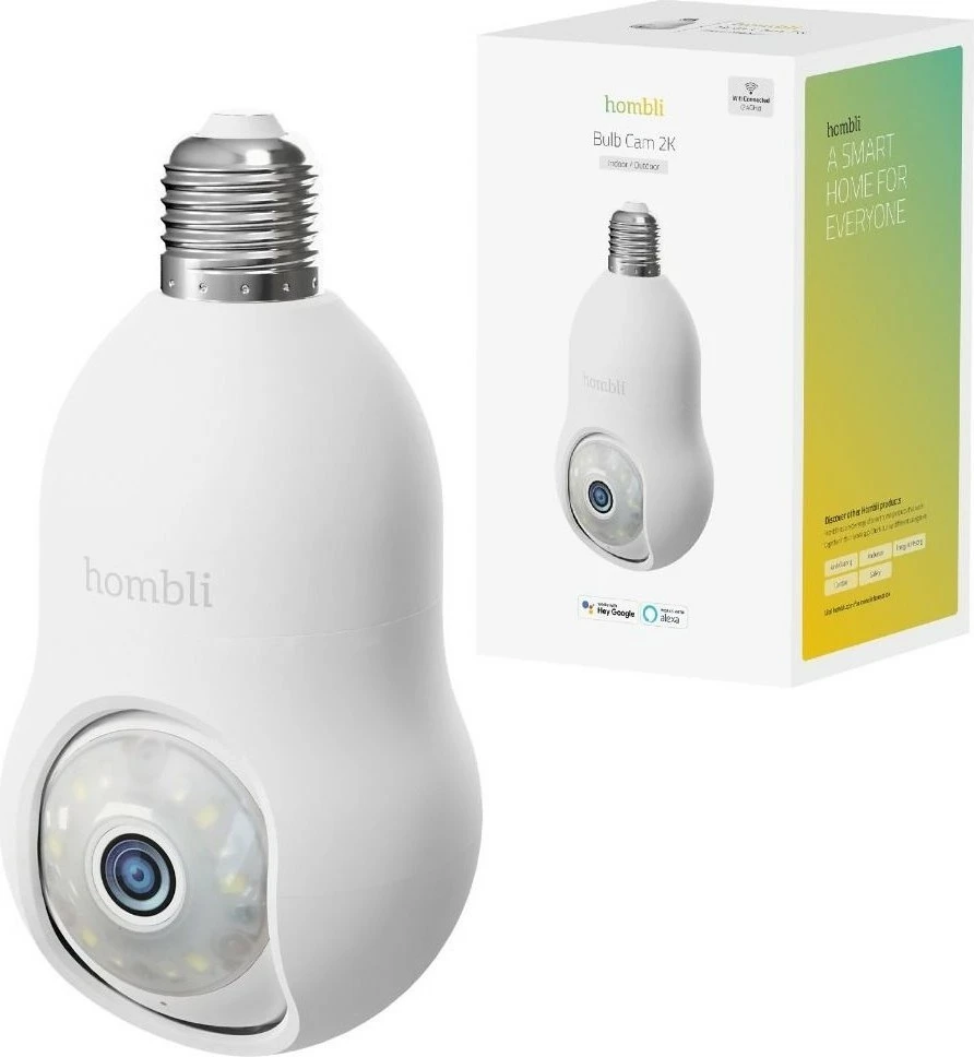 Kamerë smart Hombli Bulb Cam 4K, e bardhë