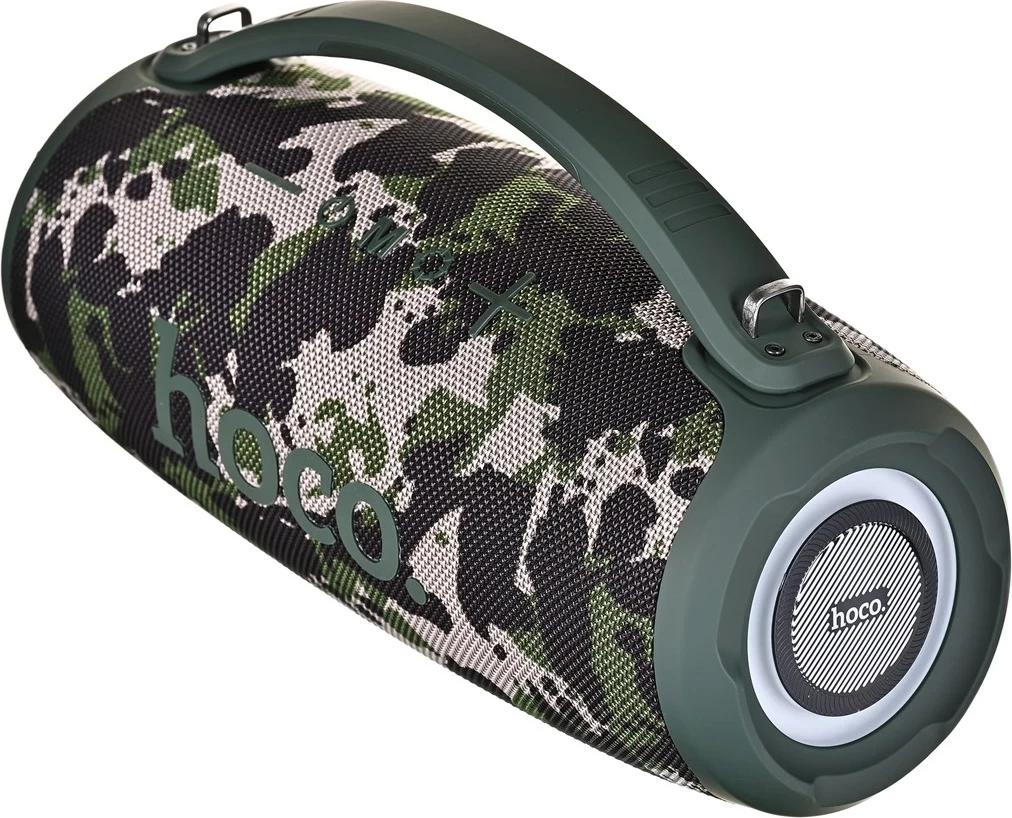 Altoparlant portativ HOCO HA4, Bluetooth/ FM/ TF/ USB/ AUX, 2 x 20W, kamuflazh jeshil