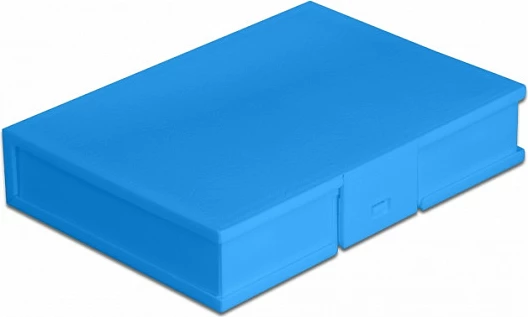 Kuti mbrojtëse DeLOCK për HDD 3.5", plastike, 112x162x31 mm, blu