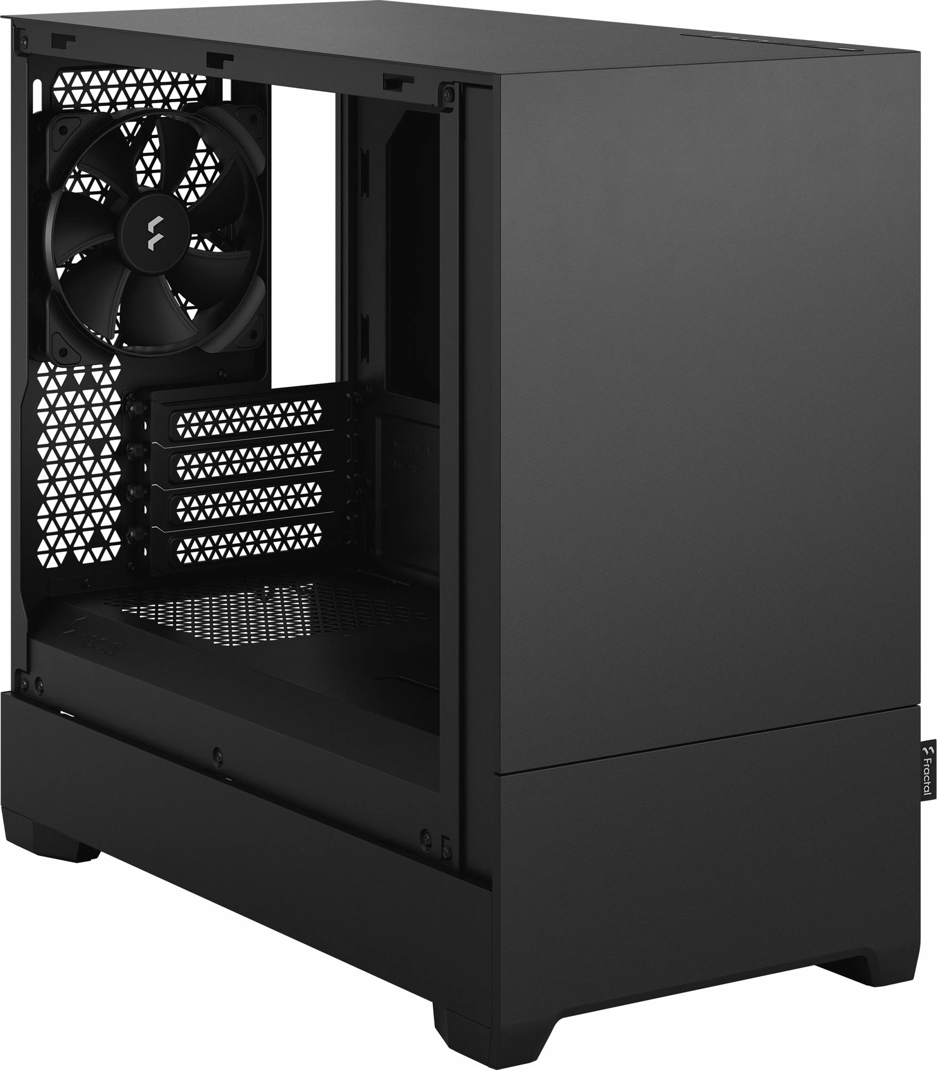 Kasë Fractal Design Pop Mini Silent Solid FD-C-POS1M-01, Mini Tower Micro-ATX/Mini-ITX, 3x120mm ventilatorë, pa dritare, e zezë