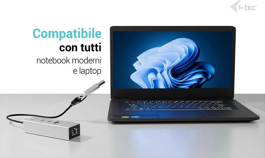 Hub USB I-TEC Metal HUB, 2x USB-C Gen1, 1x USB-A Gen1, LAN 2.5Gb, argjend