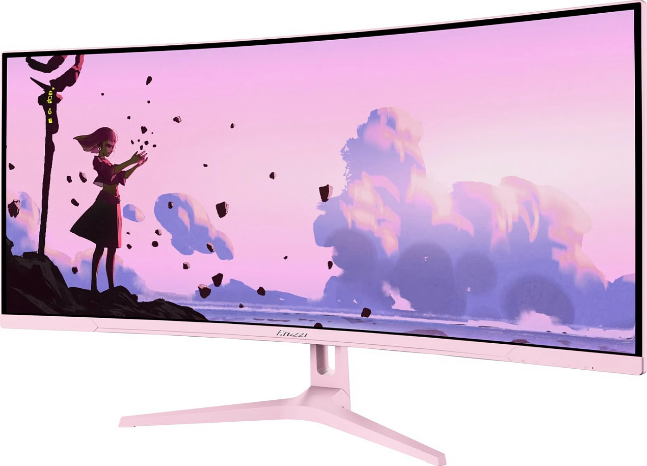 Monitor AROZZI TFT Nova 34", UWQHD 3440x1440, 165Hz, i lakuar, rozë