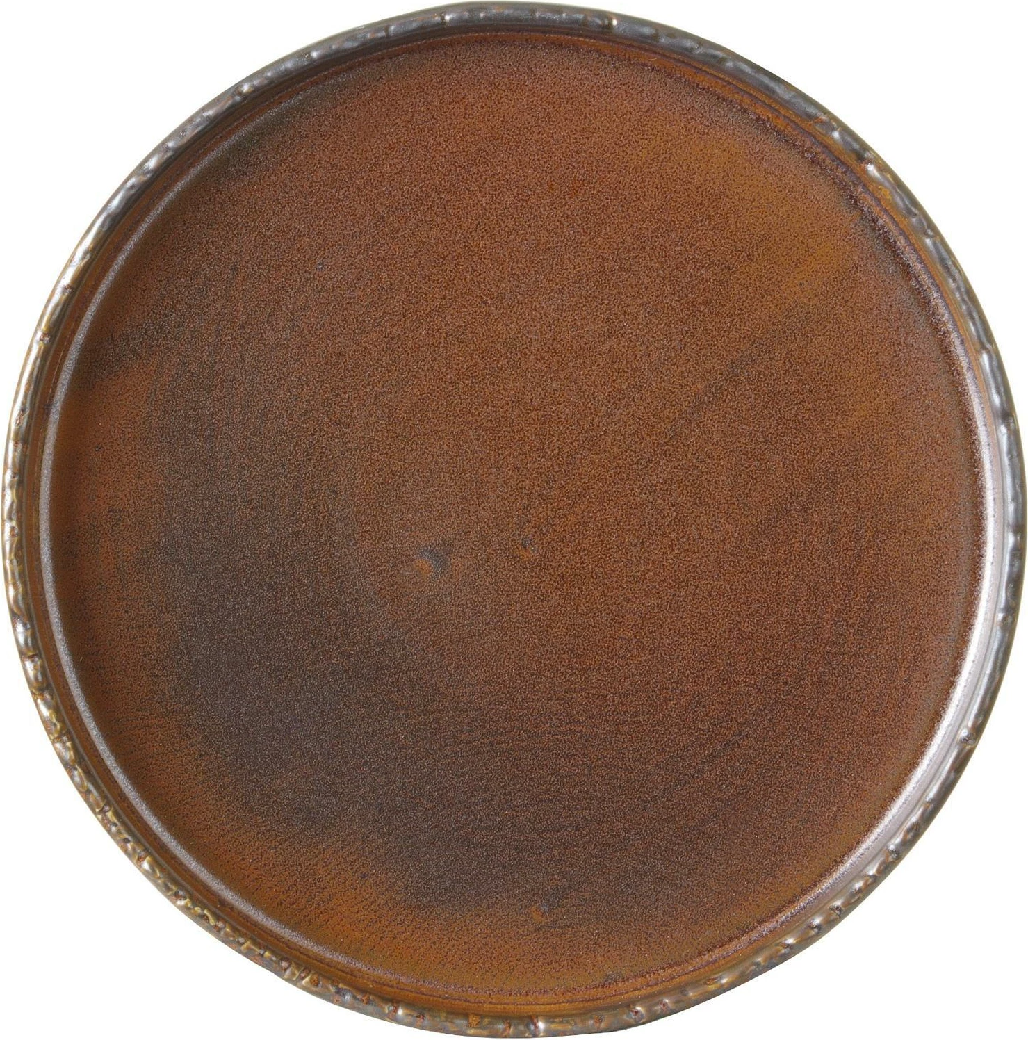 Pjatë e sheshtë Fine Dine Aurum Ø210mm, kafe e errët, set 3 copë