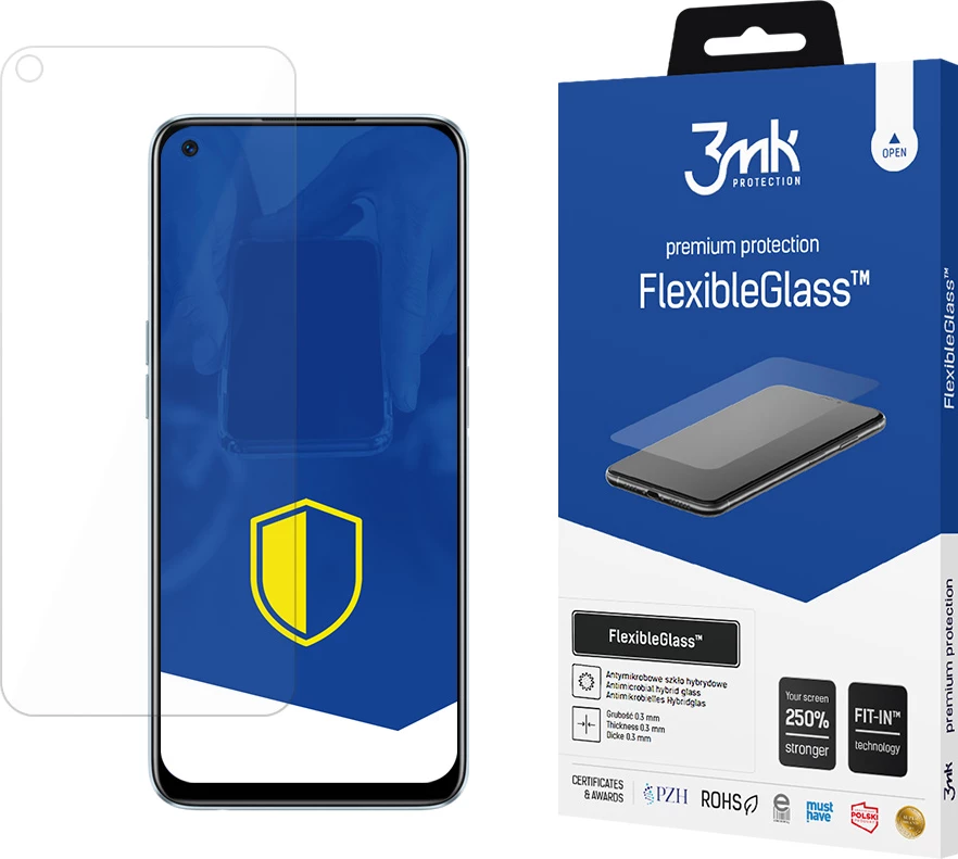 Mbështjellës xhami hibrid 3mk FlexibleGlass për Realme 6