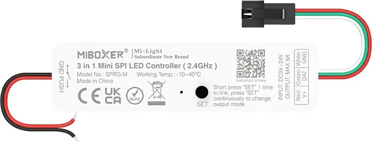 Kontroller LED Pixel Miboxer SP13-PM, SPI 3-në-1, 2.4GHz