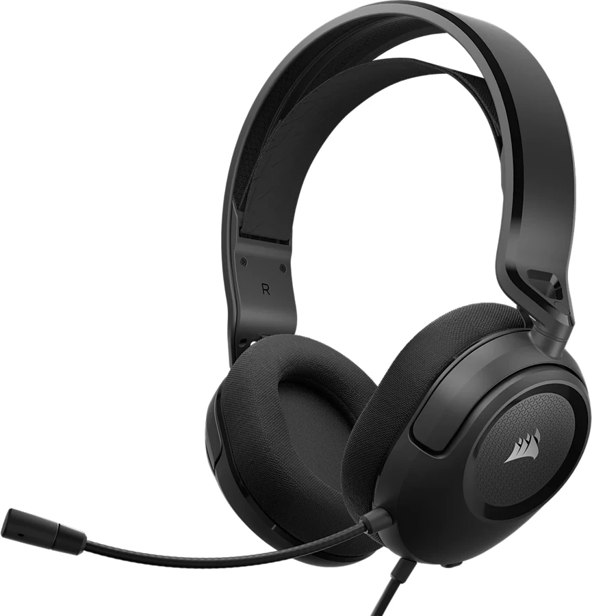 Kufje gaming Corsair HS35 v2, 3.5 mm, stereo, 50 mm, me mikrofon, e zezë