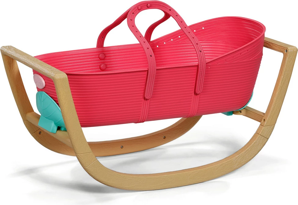 Krevat për kukulla Zapf Creation BABY born Pinplay Bassinet 3 në 1, me lëkundje, shumëngjyrësh
