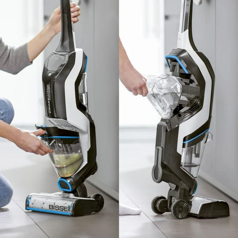 Fshesë vertikale BISSELL CrossWave Cordless Max 2767N, pa kabllo, 0.82L, Blu