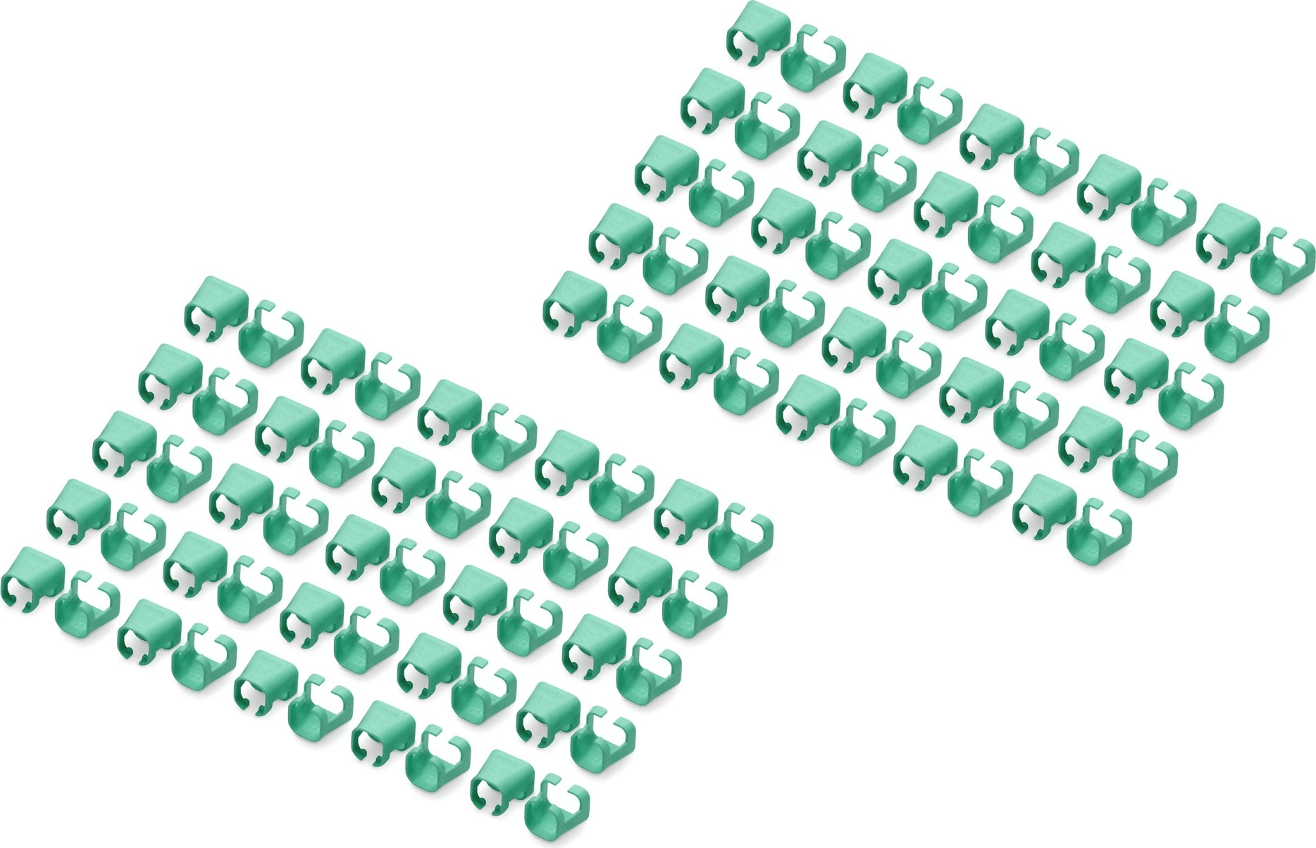 Klipë ngjyre për patch cable Digitus, 100 copë, PVC, Cat5e/6, jeshile