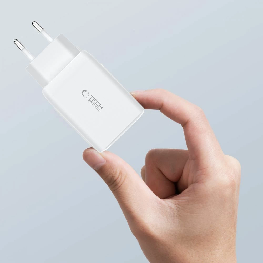 Karikues universal Tech-Protect C65W, 65W, 2x USB-C PD, 1x USB-A QC 3.0, i zi