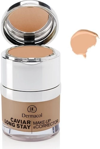 Fondatinë me korrektor Dermacol Caviar Long Stay 01 Pale 30ml