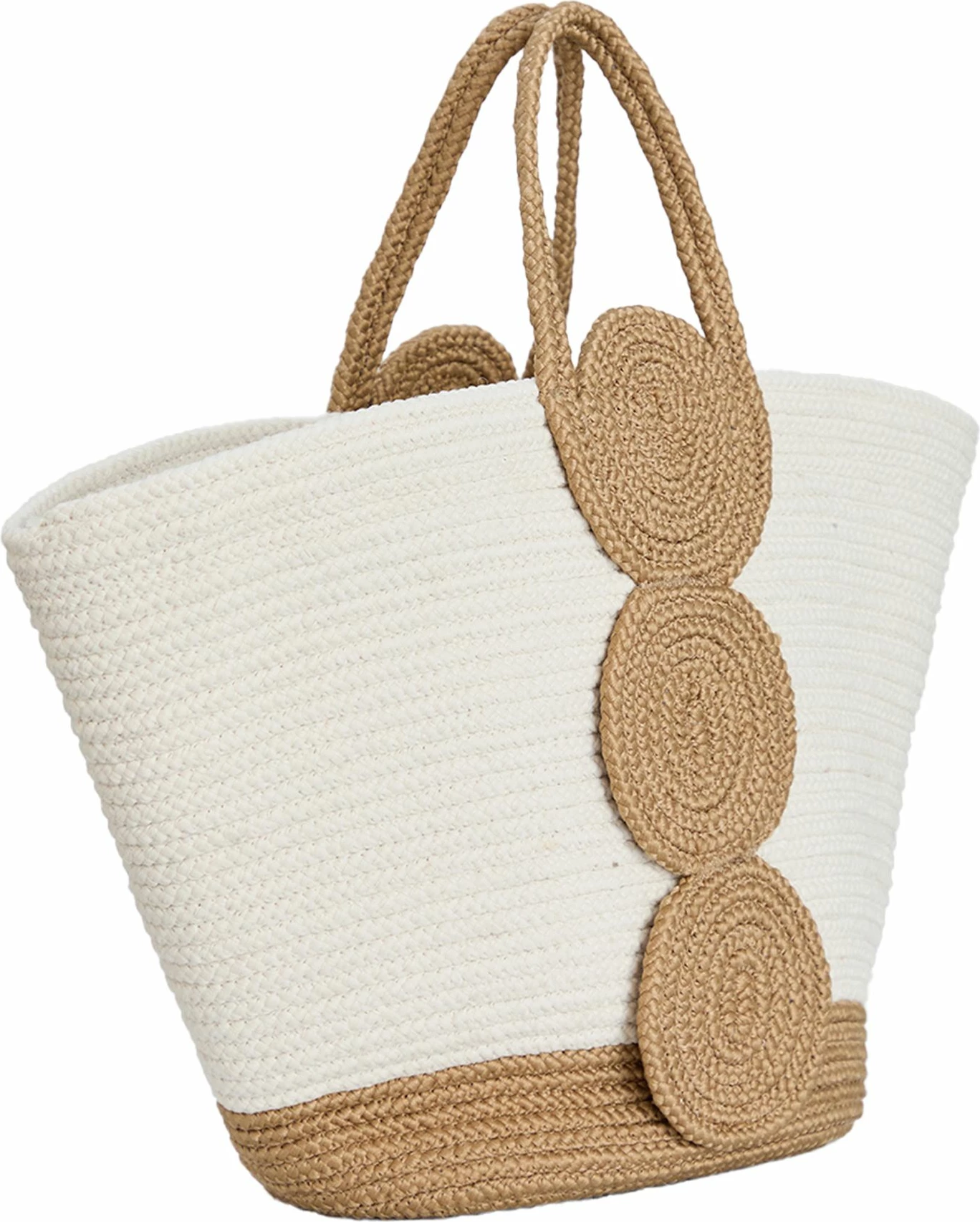 Çantë tote Zoozie Bags, Coco24031, ngjyrë kafe dhe e bardhë, 40x30cm