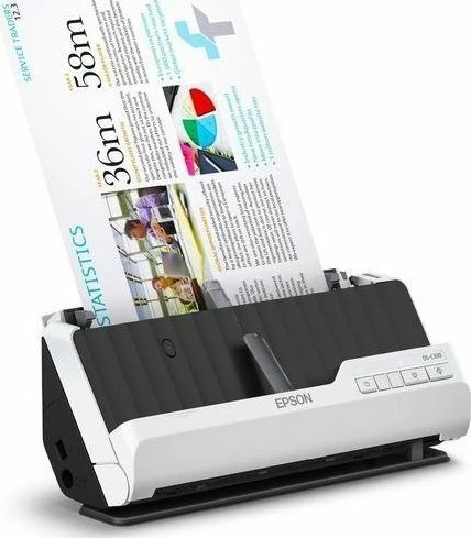 Skener Epson DS-C330 (B11B272401) A4 600 dpi USB, me ushqyes fletësh, bardhë/zi