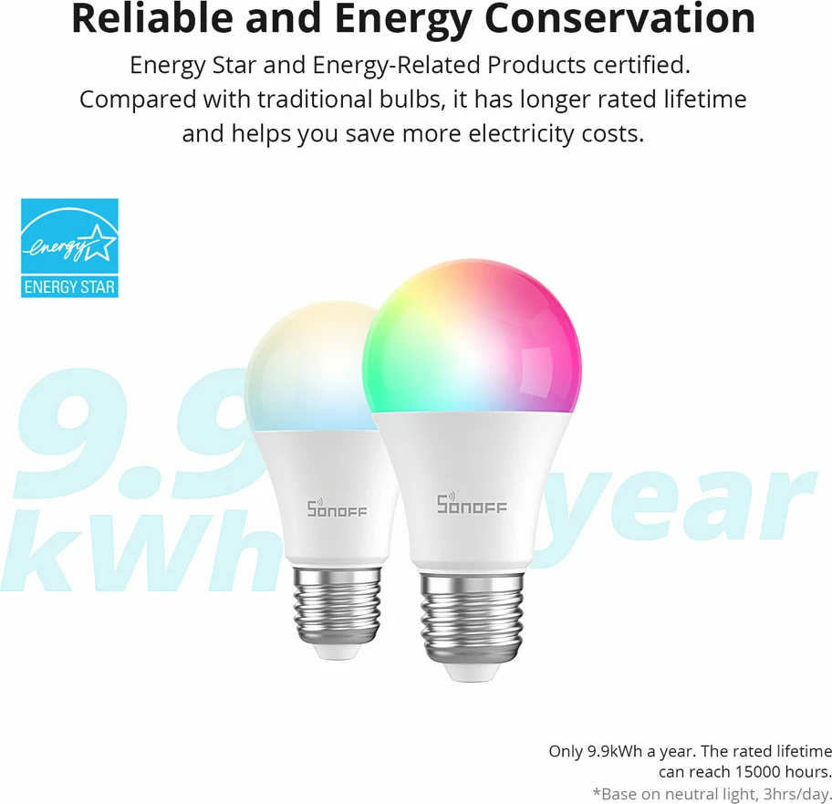 Ndriçim Sonoff B02-BL-A60 Wi-Fi Smart LED Filament Bulb