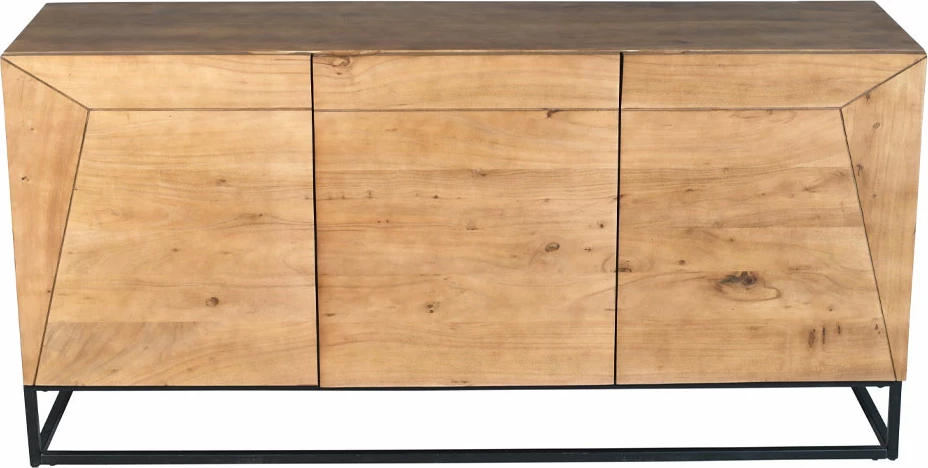 Bufe anësor Mingle, ngjyrë arre, 160x45x78