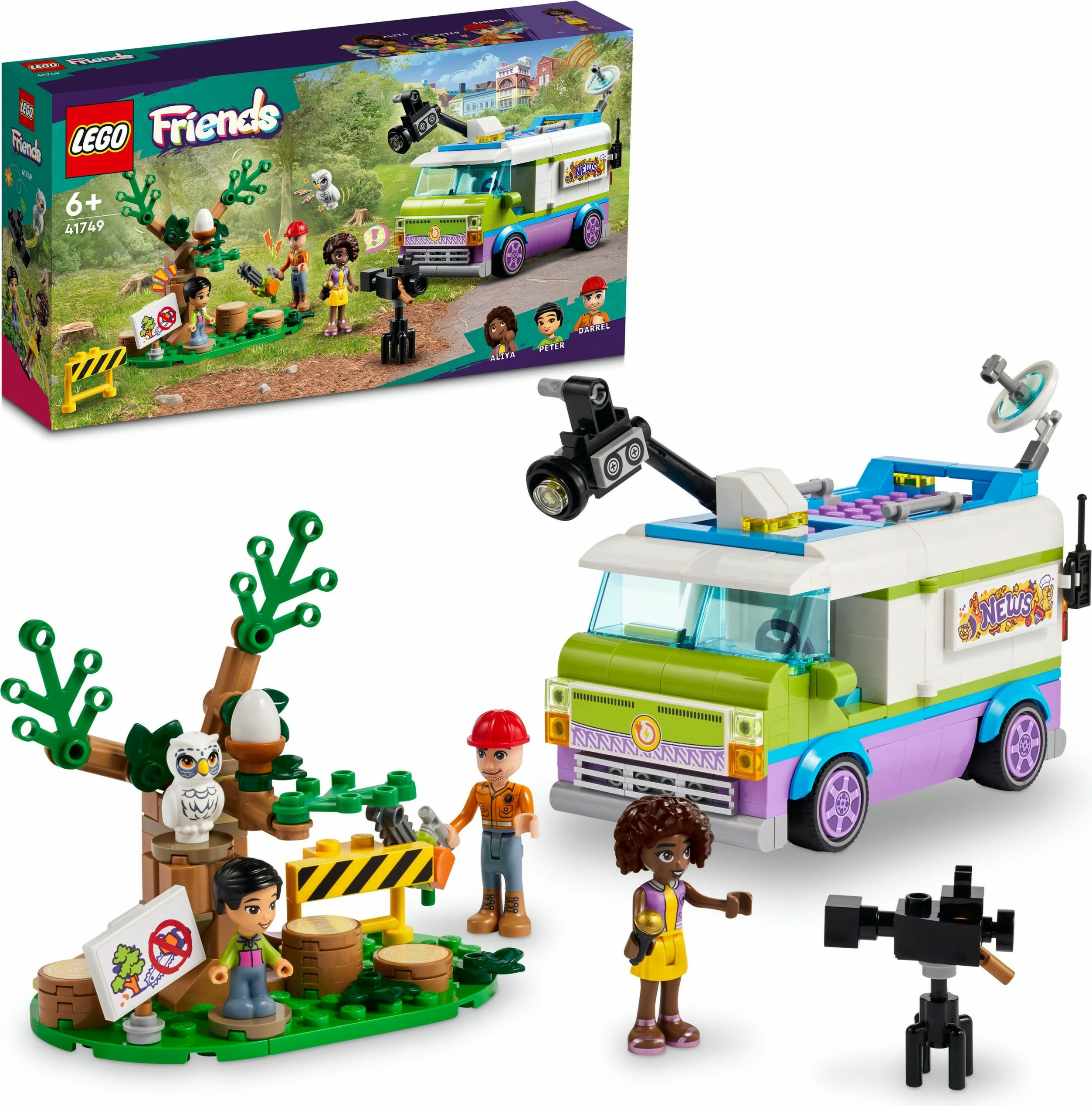 Set ndërtimi LEGO Friends 41749 Nachrichtenwagen, multikolor