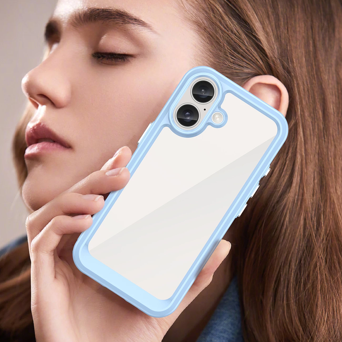 Mbështjellës Hurtel Outer Space Case për iPhone 16 Plus, kaltër