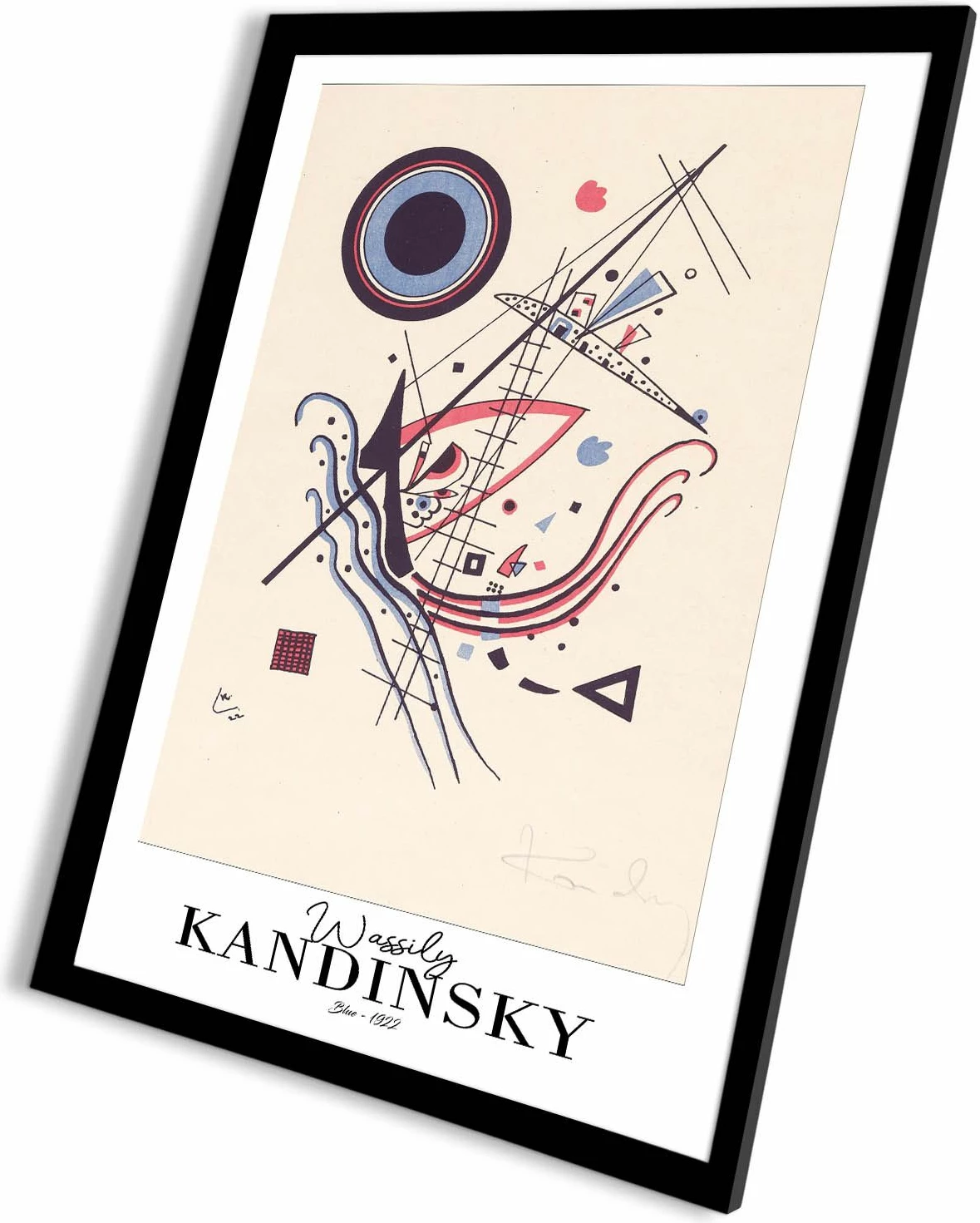 Pikturë dekorative me kornizë Wallity, 4262SYHKANDINSKY-009, shumëngjyrëshe, 42x62cm