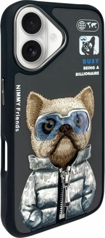 Kutia për iPhone Nimmy Cool&Cute 2.0 Dog, e zezë