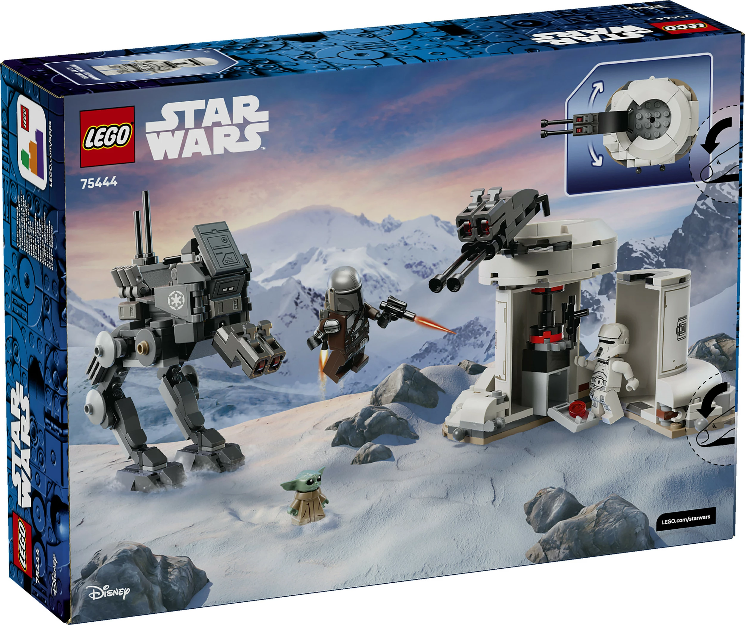 Set ndërtimi LEGO Star Wars 75444 AT-RT Attack, 297 pjesë, shumëngjyrësh