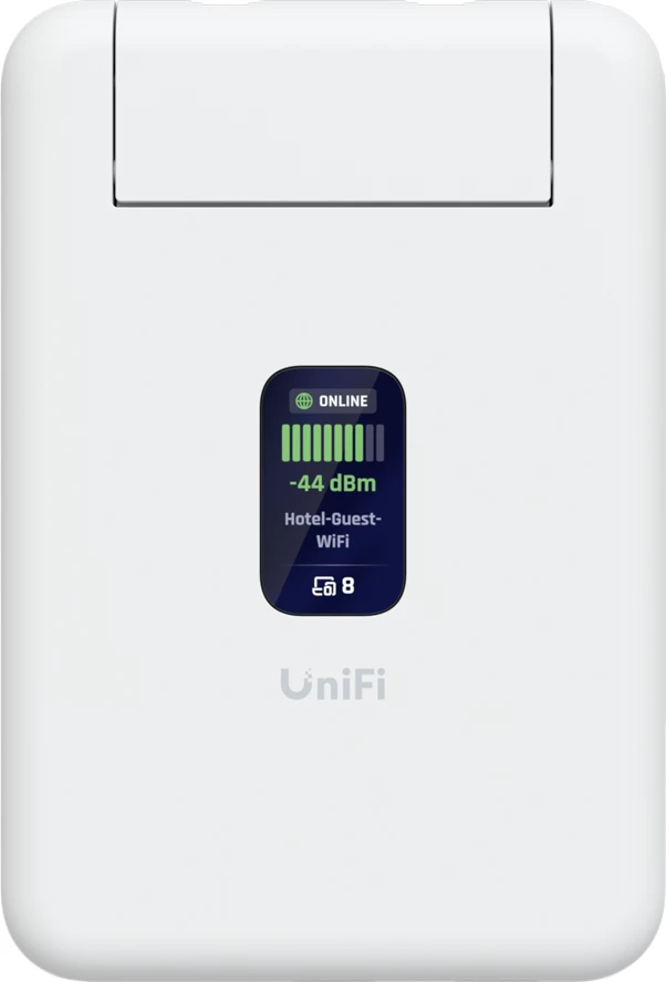 Ruter udhëtimi UBIQUITI UniFi UTR, Wi‑Fi 5 (802.11ac), 2x LAN RJ‑45, USB‑C, 2x2 MU‑MIMO, ekran LED, i bardhë