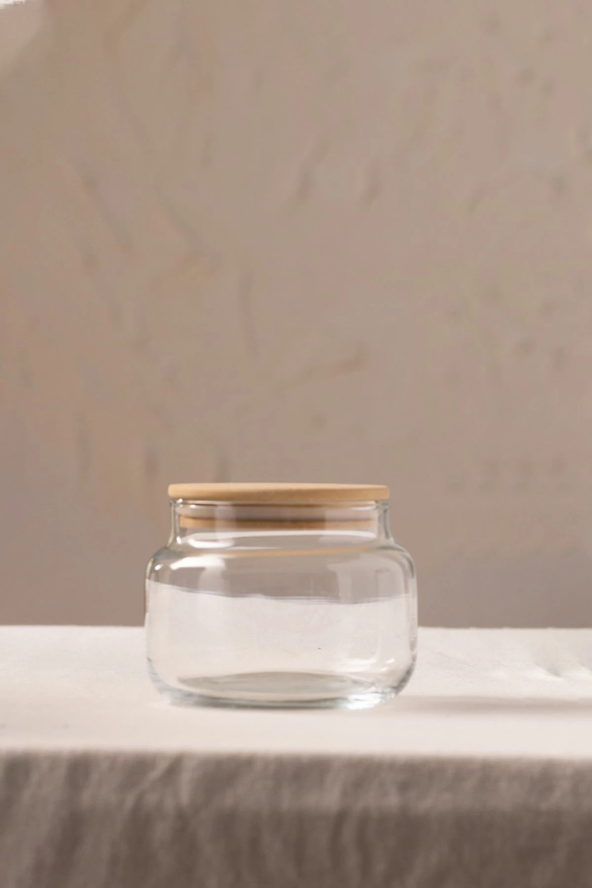 Set kavanozash prej qelqi, 3 copë, Hermia Concept, transparent