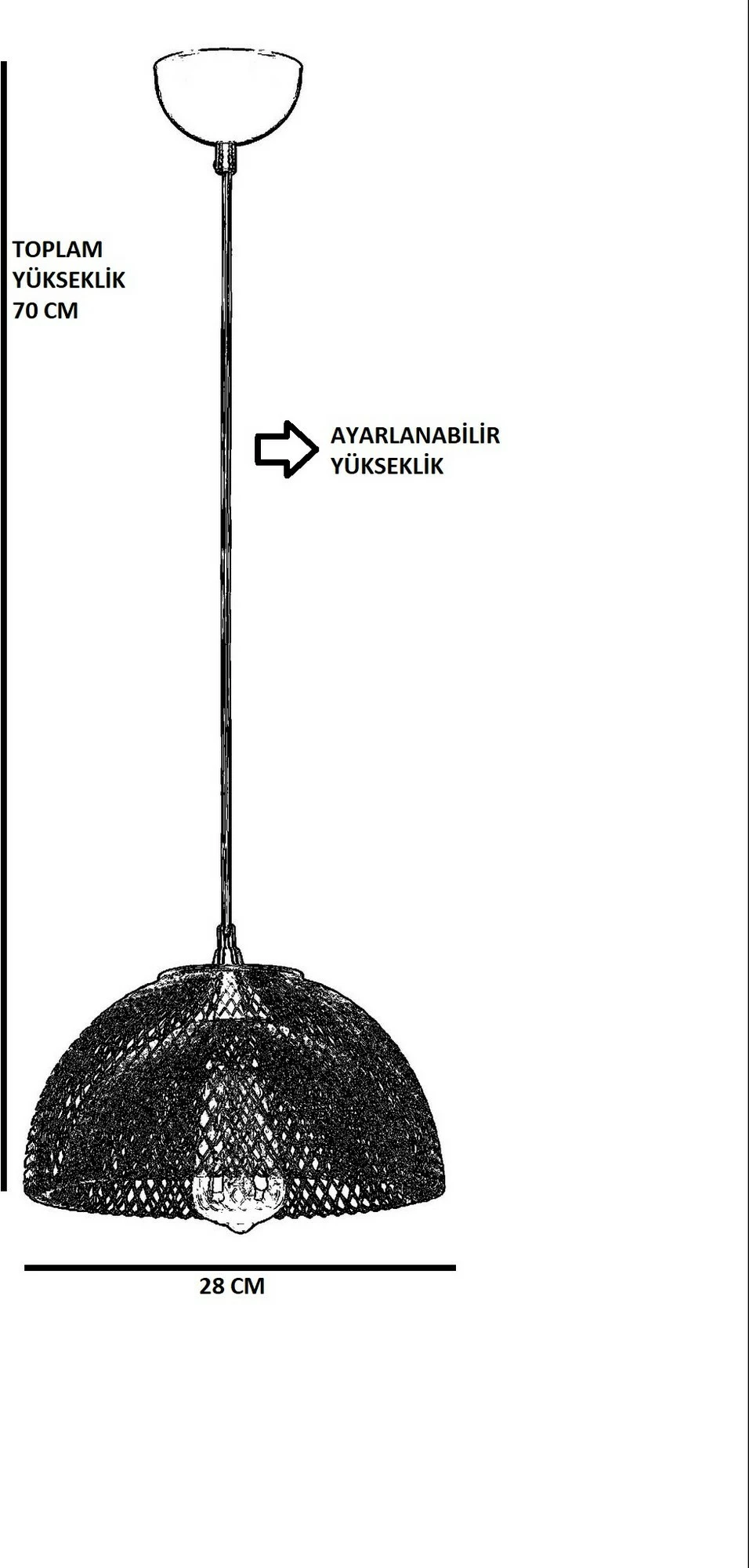 Llambë tavani Opviq, model Ufo Tekli, ngjyrë e zezë, eskitme, sarkit