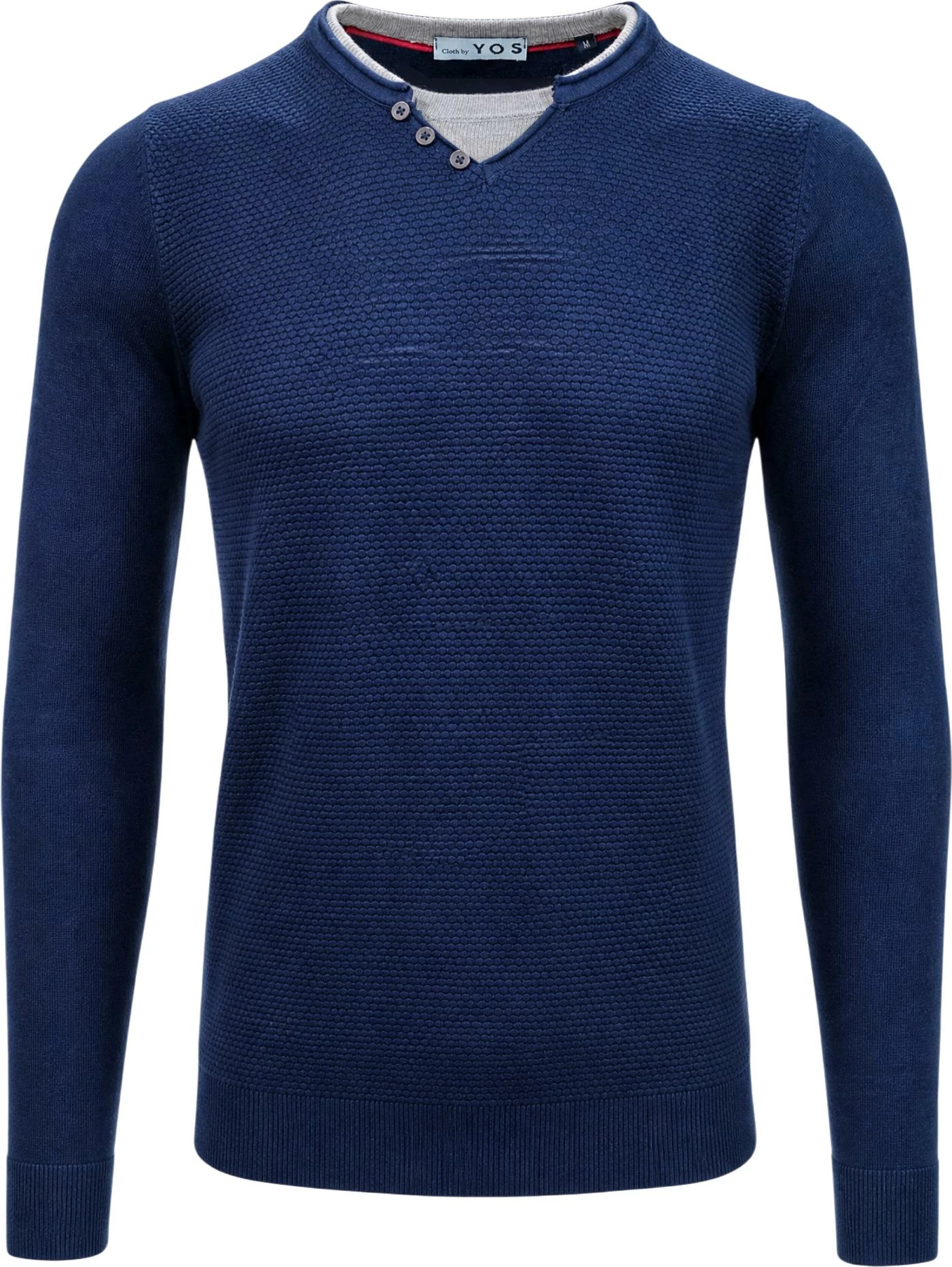Xhemper për meshkuj YOS SLI6ML011684U, blu navy-gri [Madhësia: XL]