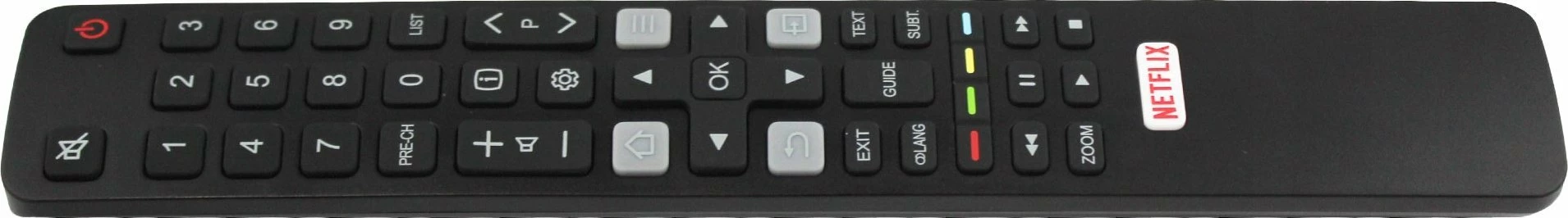 Pilot universal Lamex RM-L1508 për TV Thomson/TCL, IR, Smart/Netflix, i zi, me bateri