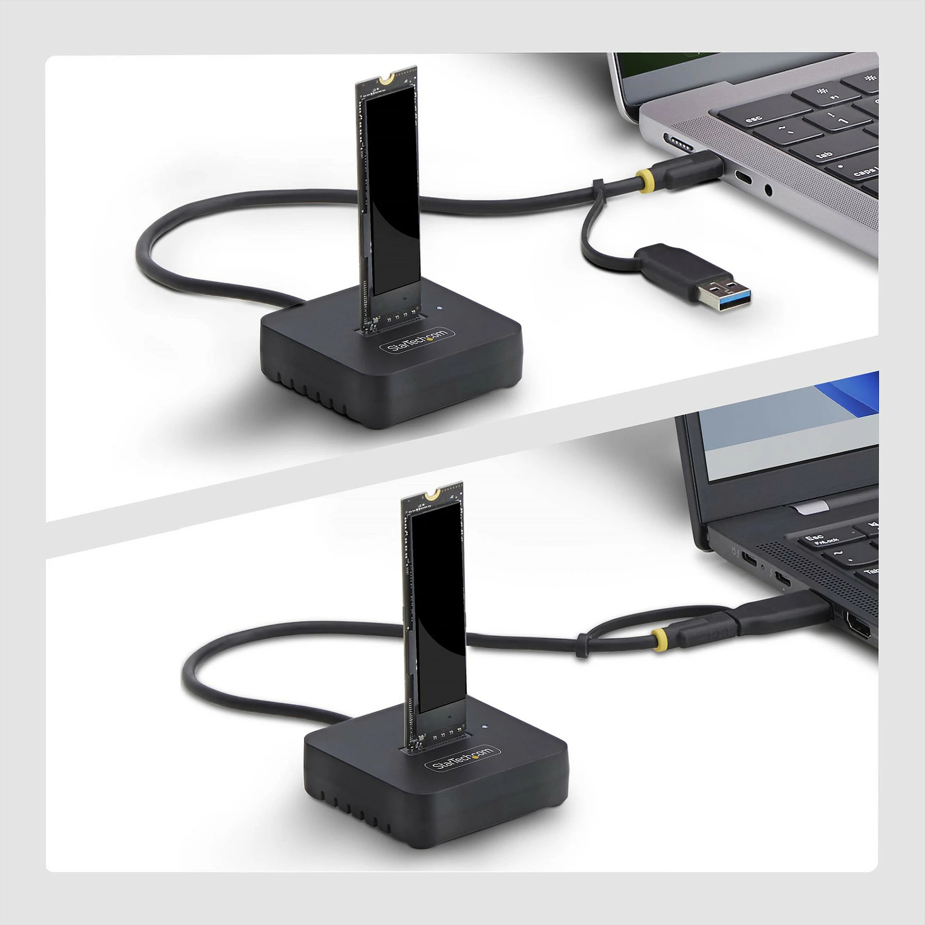 Dock SSD M.2 NVMe StarTech 1USB3-NVME-DOCK, USB-C 10 Gbit/s, e zezë