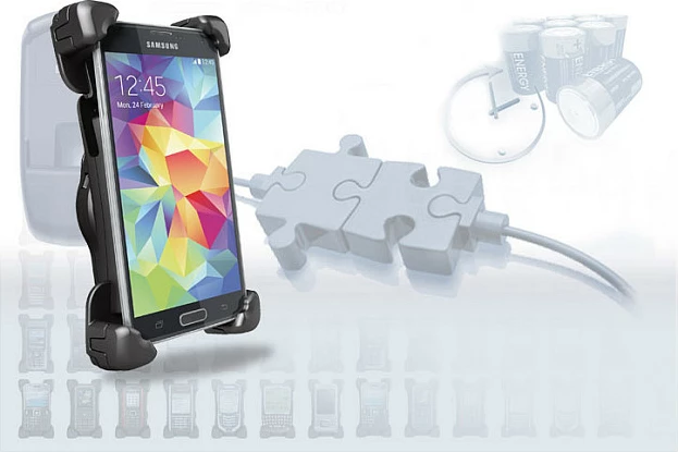 Mbajtëse aktive për celular THB Bury Active Cradle System 9 Universal 2XL, e zezë