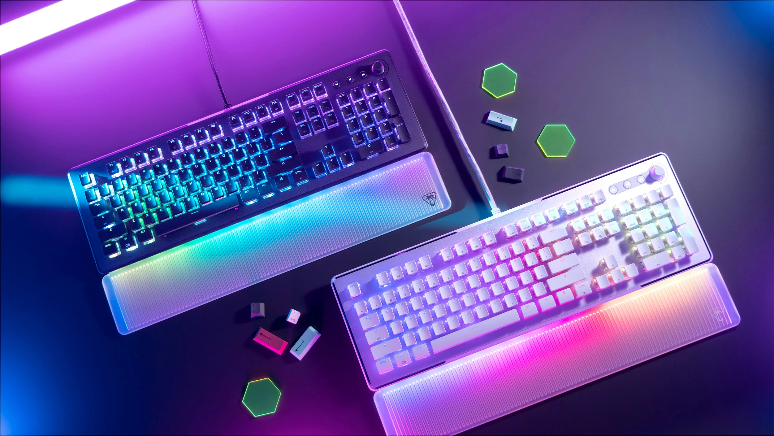 Tastierë gaming Turtle Beach Vulcan II Max, USB, full-size, RGB, QWERTZ (DE), e zezë