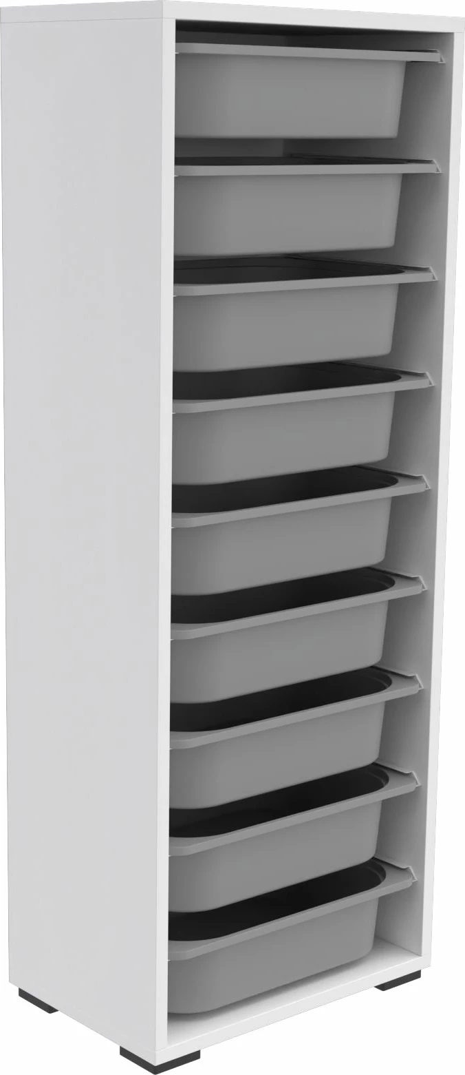 Dollap shumëpërdorimësh Hanah Home, Zola 9N, bardhë-gri