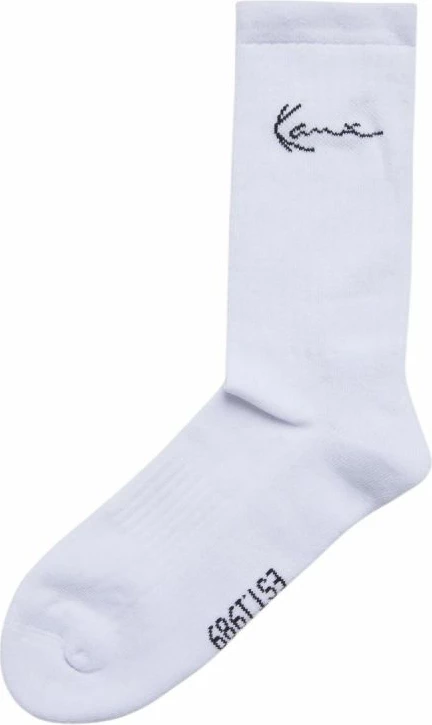 Çorape të gjata Karl Kani Signature 3-pack, të bardha