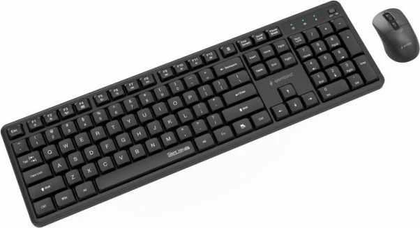 Tastierë dhe mi wireless Gembird Silent Key Pro Business, të zeza, set
