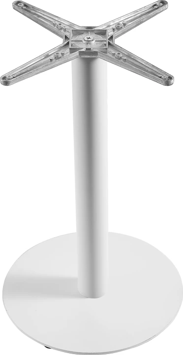 Baza për tavolinë, metalike, ngjyrë e bardhë, Jefry, Φ48x73cm