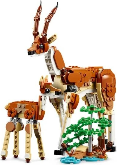 Set lodrash LEGO Creator 3-in-1 31150, 780 pjesë, Kafshë të egra nga safari, plastikë