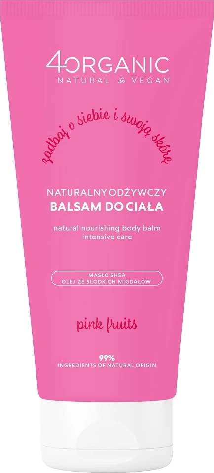 Balsam trupi për femra 4organic Natural Nourishing Body Balm Pink Fruits 150ml