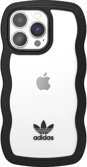 Mbështjellës Adidas OR Wavy Case për iPhone 13/13 Pro, 6.1", silikoni, zi-transparente