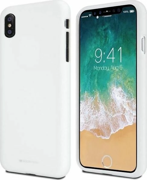 Mbështjellës LeanToys Mercury Goospery Soft Feeling për Samsung Galaxy A7 2018, i bardhë