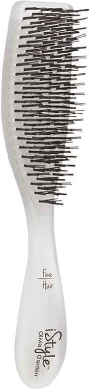 Furçë flokësh për femra Olivia Garden iStyle Fine Hair Brush e bardhë