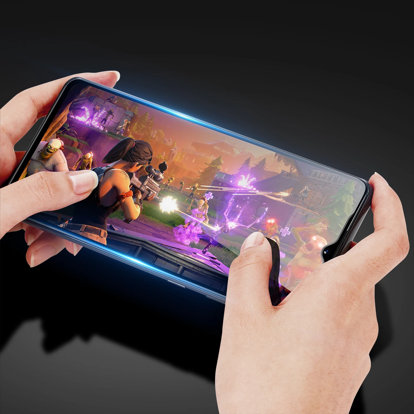 Xham mbrojtës Dux Ducis 9D për Realme Narzo 50A, i zi